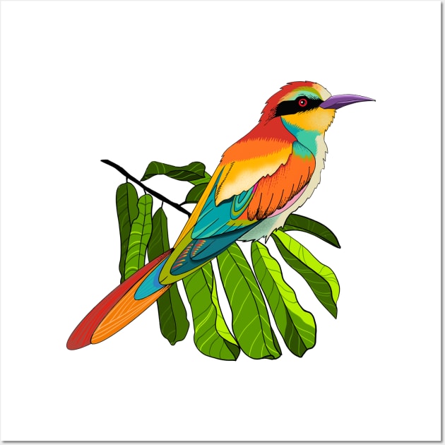 Bee Eater Bird Wall Art by Renee Ciufo Illustration